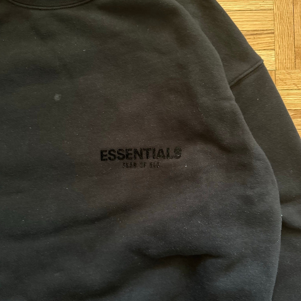 Essentials Fear of God Black Mock Neck sweatshirt Size XXS - Picture 4 of 9
